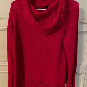 Women's Red Knit Sweater
